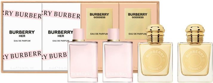 BURBERRY 4 * 5 ML MINI SET: 2 * GODDESS EAU DE PARFUM + 2 * HER EAU DE PARFUM