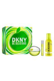 DKNY BE DELICIOUS 3 PCS SET FOR WOMEN: 3.4 EAU DE PARFUM SPRAY + 0.5 EAU DE PARFUM SPRAY + 5.1 SHOWER MOUSSE