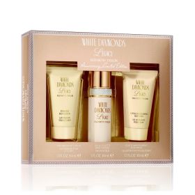 WHITE DIAMONDS LEGACY 3 PCS SET FOR WOMEN: 1 OZ EAU DE TOILETTE SPRAY+ 1.7 BODY WASH + 1.7 BODY LOTION