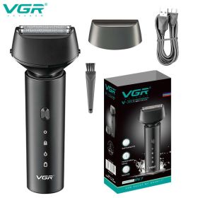 VGR washable electric shaver for men rechargeable beard electric razor bald head shaving machine wet&amp;dry lithium battery