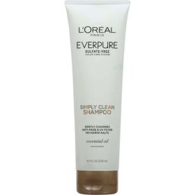 L'Oreal Paris EverPure Simply Clean Shampoo with Essential Oil Sulfates, 8.5 fl oz