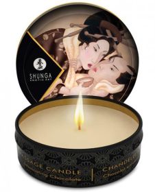 Shunga Excitation Mini Massage Candle Intoxicating Chocolate 1oz